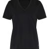 Lady Day - T-Shirt Tee V White Travelstof Blauw ShirtLady Day - T-Shirt Tee V White Travelstof Zwart Shirt