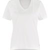 Lady Day - T-Shirt Tee V White Travelstof Wit Shirt