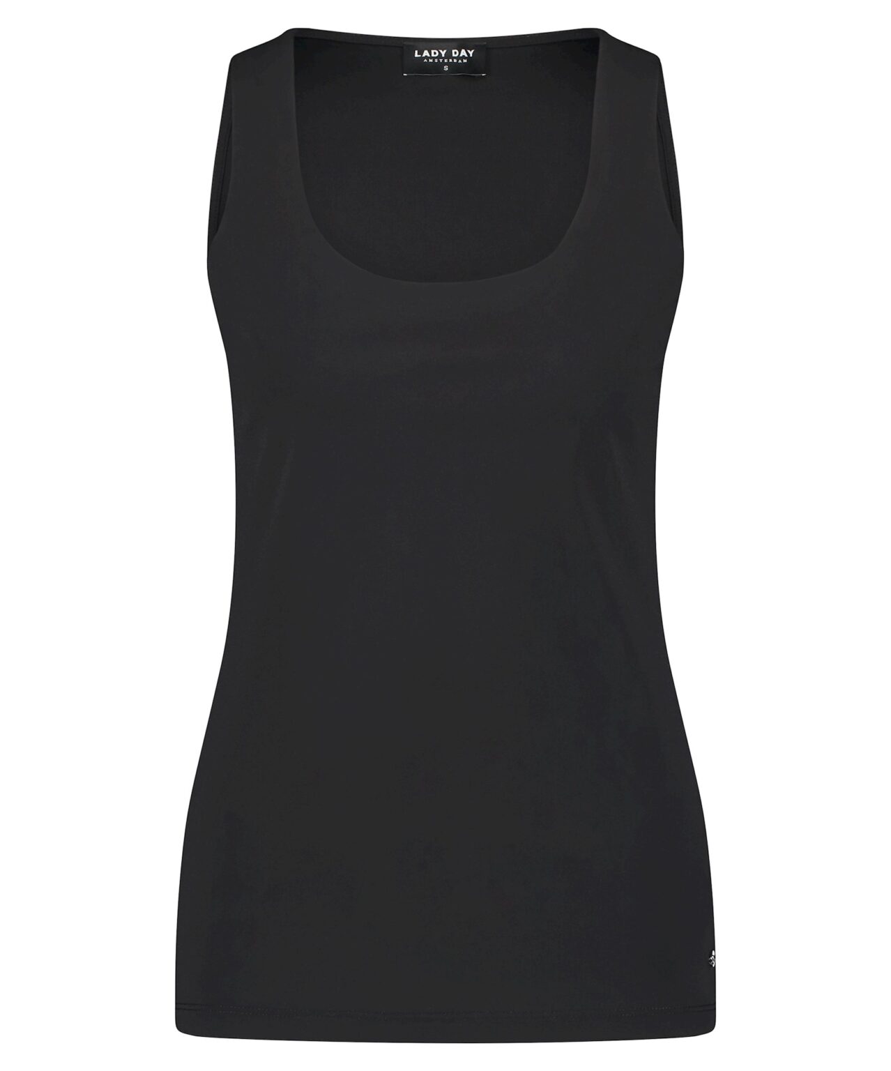 Lady Day | June top - Black - Travelstof - Morgen in huis