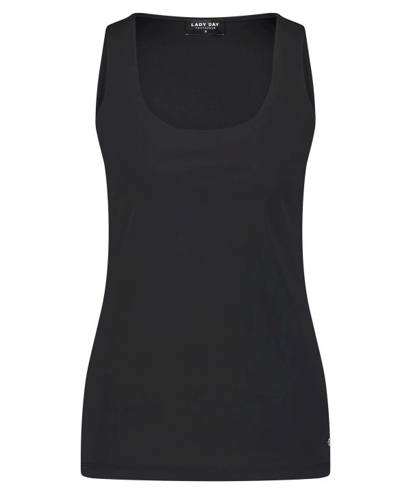 Lady Day | June top - Black - Travelstof - Morgen in huis
