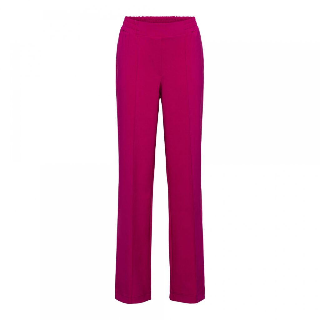 &Co Woman - Chrissy Comfort - Raspberry Travelstof Kleding Dames Broek Roze