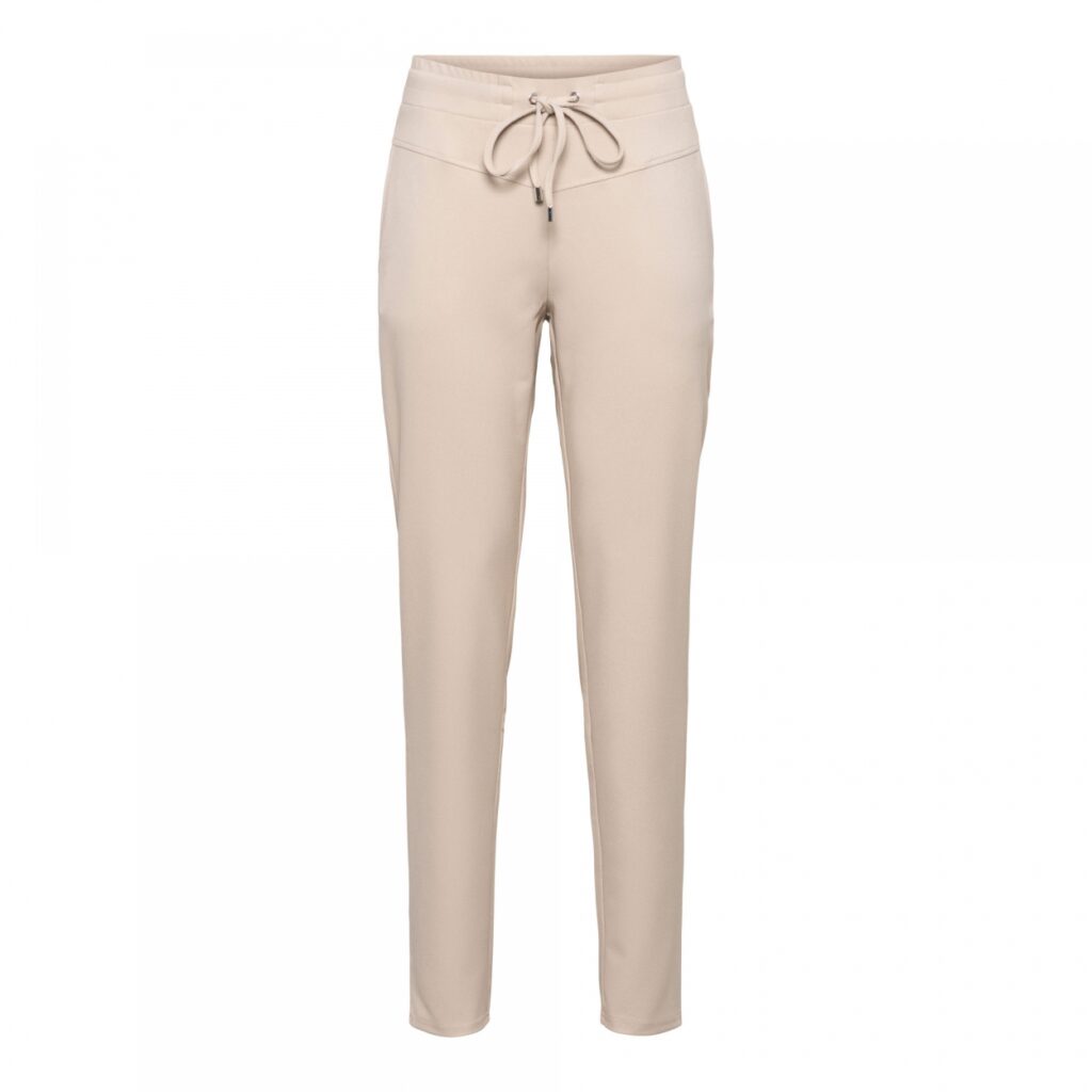 &Co Woman - Penny Comfort Twill - Sand - Travelstof - Broek - Dameskleding